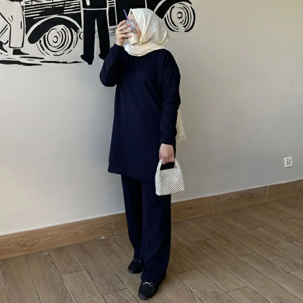 09 Dark Blue Women Sweatsuits - Image 1